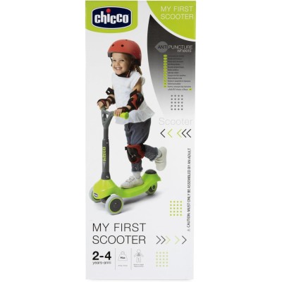 Chicco 012188 My First Scooter Monopattino Evolutivo Leggero con Base Anti-Scivolo e Ruote Rivestite in Gomma