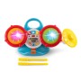 Chicco 012243 La mia Prima Batteria elettronica con Due Tamburi e Un cimbalo Bacchette con Luci e Suoni e 3 modalità di Gioco