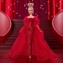 Mattel JBJ17 Barbie Signature 80° Anniversario Mattel - Barbie con abito in tulle rosso orecchini a goccia e guanti velati