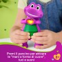 Fisher Price JFF05 Il Mondo di Barney - Barney Mani a Cuore personaggio musicale alto 14cm con luci e suoni