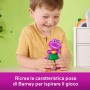 Fisher Price JFF05 Il Mondo di Barney - Barney Mani a Cuore personaggio musicale alto 14cm con luci e suoni