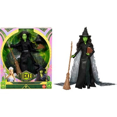 ​Mattel JFM12 Wicked: Parte 2  Elphaba deluxe con abito rimovibile ispirato al film e 4 accessori