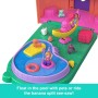 Mattel JFT91 Polly Pocket La gelateria a forma di porsetto con 30 accessori e tante stanze a tema
