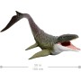 Mattel JGB51 Jurassic World Rebirth Mosasauro Super Colossale enorme dinosauro snodato con due mosse d'attacco