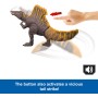 Mattel JCB56 Jurassic World Rebirth - Spinosaurus Attacco Furioso con pinna dorsale e coda a sezioni mobili