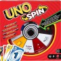 Mattel JGR00 UNO Spin gioco con spinner e nuove regole carte speciali per girare la ruota con diversi comandi