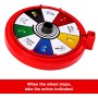 Mattel JGR00 UNO Spin gioco con spinner e nuove regole carte speciali per girare la ruota con diversi comandi