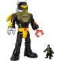 Fisher Price HYG31 Imaginext DC Super Friends Batman Insider e Bat Bot 30cm con cabina di pilotaggio luci e suoni e 4 accessori