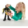 Fisher Price HYG31 Imaginext DC Super Friends Batman Insider e Bat Bot 30cm con cabina di pilotaggio luci e suoni e 4 accessori