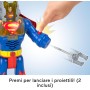 Fisher Price JCT47 Imaginext DC Super Friends Superman Insider e robot 30cm con luci e suoni e accessori