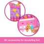 Mattel JFV67 Barbie Mysteries: Beach Detectives - Malibu e chiosco dello zucchero filato e 20 accessori inclusi