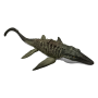 Mattel JCH00 Jurassic World Rebirth Mosasauro Morso Letale snodato con enormi fauci e mini dilofosauro