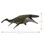 Mattel JCH00 Jurassic World Rebirth Mosasauro Morso Letale snodato con enormi fauci e mini dilofosauro