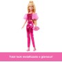 Mattel JFP40 Barbie Deluxe Style n. 5 con abito rosa metallizzato top a corsetto pantaloni lucidi e accessori