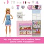 Mattel HXN94 Barbie Caffetteria con 12+ accessori a tema tra cui macchina per caffè e frullati tazze e cibo