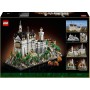 LEGO Architecture 21063 Castello di Neuschwanstein Kit di Modellismo con Torri Cortile e Interni Ricchi di Dettagli