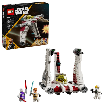 LEGO Star Wars 75432 Caccia stellare V-19 Torrent Astronave con 3 Minifigure tra cui Obi-Wan e Asajj Ventress con Spade Laser