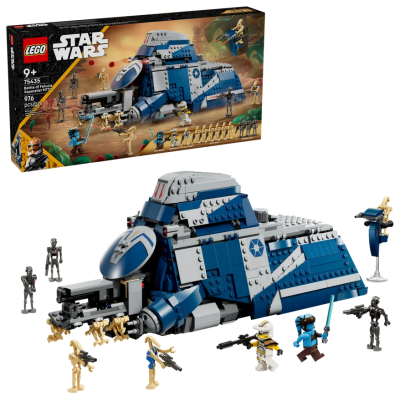 LEGO Star Wars 75435 MTT Separatista Battaglia di Felucia Gioco Interattivo con Speeder 2 Minifigure e 10 Figure di Droidi