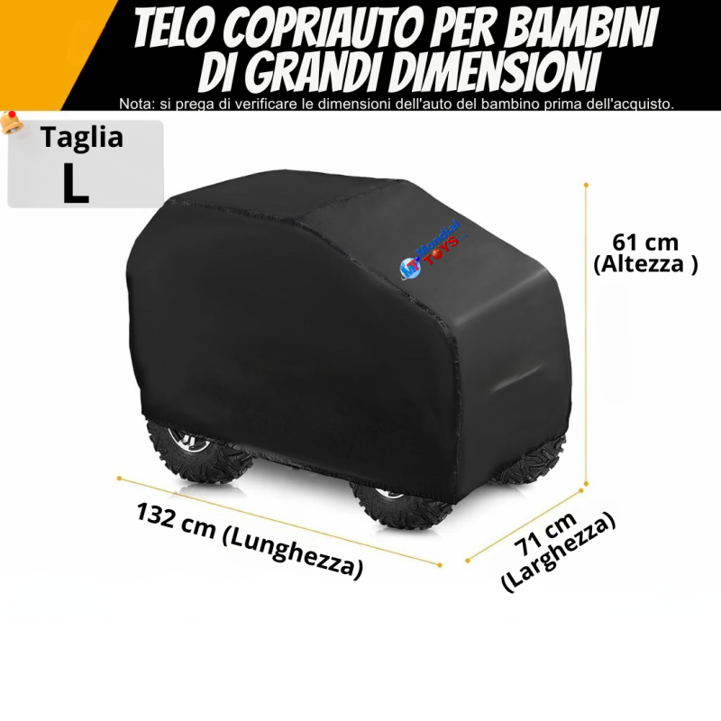 Copriauto Universale Impermeabile Partuto - Telo Protezione Anti UV E Pioggia Per Berline Fino A 450 Cm