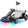 Go Kart Elettrico BMW per Bambini 24V con Sedile Regolabile 6-12 Anni Luci LED 2 Velocità Modalità Drift