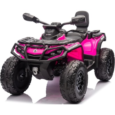 Can-Am Renegade 24V Quad Elettrico per Bambini a 2 Posti ATV con Ruote in Gomma 4 Motori Cinture di Sicurezza
