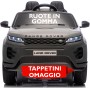 Auto Elettrica Macchina per Bambini 12V Range Rover Evoque con Ruote in Gomma e Tappetini Omaggio