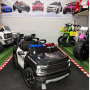 Auto Macchina Elettrica per Bambini Ford Ranger Police 12v con Telecomando Luci Lampeggianti Microfono e Sirena della Polizia