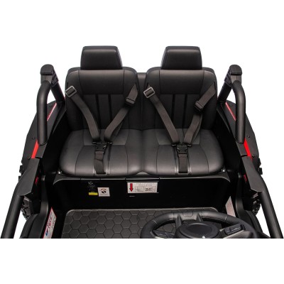 Macchina Elettrica per Bambini 2 Posti Honda Talon 24V Maxi Buggy con Ruote in Gomma e 4 Motori Potenti