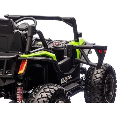 Macchina Elettrica per Bambini 2 Posti Honda Talon 24V Maxi Buggy con Ruote in Gomma e 4 Motori Potenti
