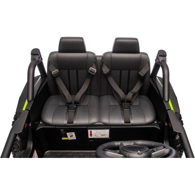 Macchina Elettrica per Bambini 2 Posti Honda Talon 24V Maxi Buggy con Ruote in Gomma e 4 Motori Potenti