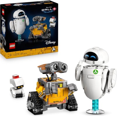Lego Disney Pixar 43279 WALL•E & EVE  LEGO Kit di Modellismo da Esposizione con M-O e Hal