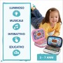 VTech 196369 Bit Smart Computer Rosa Interattivo con Mouse ed Effetti Luminosi Comoda Maniglia con Animali e Forme