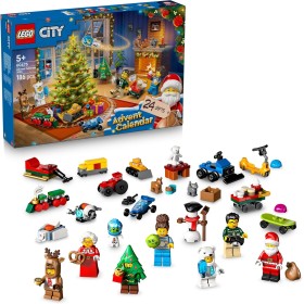 LEGO City 60475 Calendario dell'Avvento 2025 con 24 Sorprese tra cui Treno Auto Trattore e 7 Minifigure LEGO City 60475 Calendario dell'Avvento 2025 con 24 Sorprese tra cui Treno Auto Trattore e 7 Minifigure