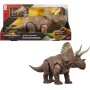 Mattel JGB93 Jurassic World La Rinascita Predatori Giganti Eotriceratopo con 2 attacchi furiosi attivati dalla coda