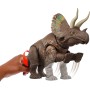 Mattel JGB93 Jurassic World La Rinascita Predatori Giganti Eotriceratopo con 2 attacchi furiosi attivati dalla coda