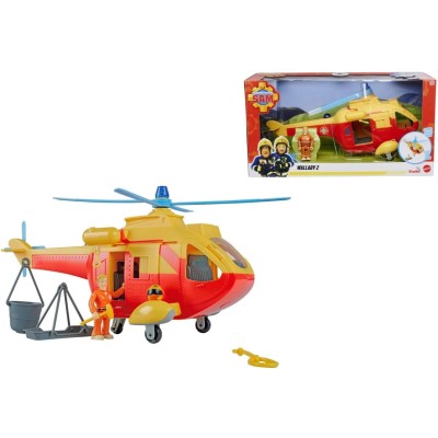Simba 109252655038 Sam il Pompiere - Elicottero Wallaby II con Accessori