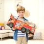 Simba 203719031 Dickie Toys Volvo FMX Giant Fire Truck 57cm Camion dei Pompieri con Acqua Scala Luci e Suoni
