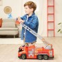 Simba 203719031 Dickie Toys Volvo FMX Giant Fire Truck 57cm Camion dei Pompieri con Acqua Scala Luci e Suoni