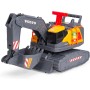 Simba 203725012 Dickie Toys Volvo Escavatore Power Excavator 30cm Escavatore con ruota libera controllo leva luci e suoni