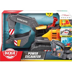 Simba 203725012 Dickie Toys Volvo Escavatore Power Excavator 30cm Escavatore con ruota libera controllo leva luci e suoni Simba 203725012 Dickie Toys Volvo Escavatore Power Excavator 30cm Escavatore con ruota libera controllo leva luci e suoni