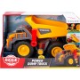 Simba 203725013 Dickie Toys Camion ribaltabile Volvo Power Dump 30cm con ruota libera controllo leva luci e suoni