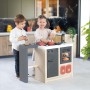 Smoby 7600312601 Isola da cucina Design moderno Superficie di gioco a 360° Funzioni tradizionali con 23 accessori