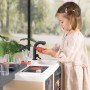 Smoby 7600312601 Isola da cucina Design moderno Superficie di gioco a 360° Funzioni tradizionali con 23 accessori