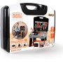 Smoby 7600360734 Black & Decker Bricolo Tavolo da Lavoro Smart Trasformabile in valigetta con tanti accessori