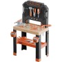 Smoby 7600360739 Black & Decker Banco da lavoro Bricolo 78 accessori 7 utensili Aree di stoccaggio