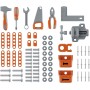 Smoby 7600360739 Black & Decker Banco da lavoro Bricolo 78 accessori 7 utensili Aree di stoccaggio
