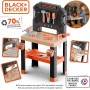 Smoby 7600360739 Black & Decker Banco da lavoro Bricolo 78 accessori 7 utensili Aree di stoccaggio