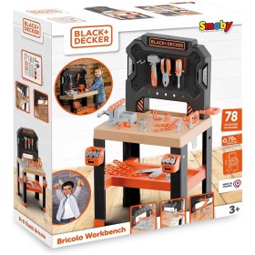 Smoby 7600360739 Black & Decker Banco da lavoro Bricolo 78 accessori 7 utensili Aree di stoccaggio Smoby 7600360739 Black & Decker Banco da lavoro Bricolo 78 accessori 7 utensili Aree di stoccaggio
