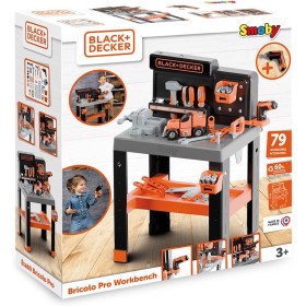 Smoby 760036740 Black & Decker Stabilito Bricolo Pro con 75 accessori 7 strumenti Aree di stoccaggio Smoby 760036740 Black & Decker Stabilito Bricolo Pro con 75 accessori 7 strumenti Aree di stoccaggio