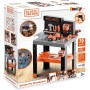 Smoby 760036740 Black & Decker Stabilito Bricolo Pro con 75 accessori 7 strumenti Aree di stoccaggio